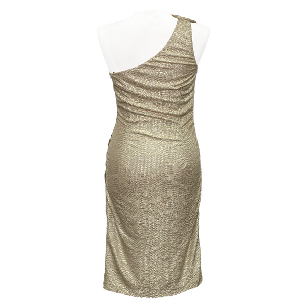 Vestido David Meister Dorado- S