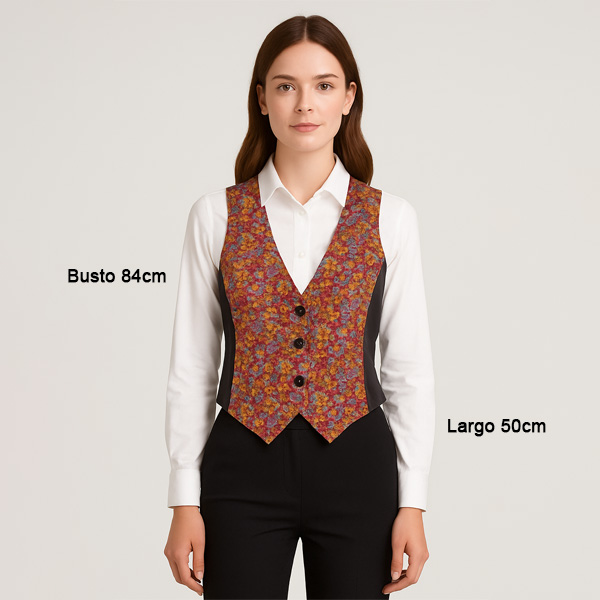 Chaleco Floral- S