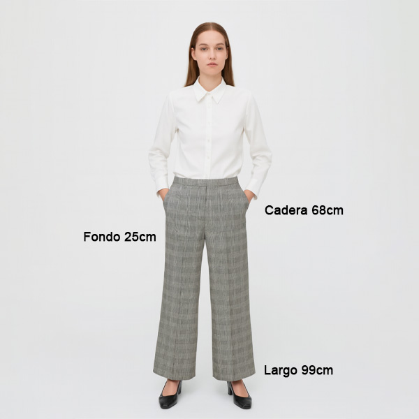 Pantalon Sisley Cuadros- 25