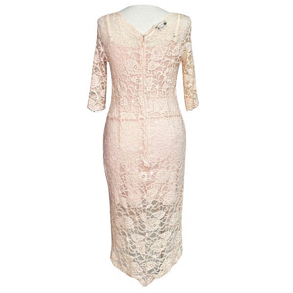 Vestido Bebe Encaje Nude- M