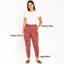 Pantalon Shosho Rosa Coral y Negro- S