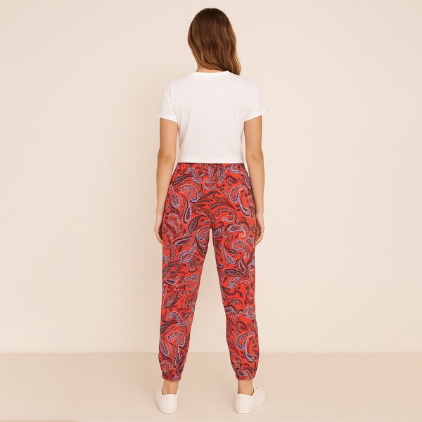 Pantalon Shosho Rosa Coral y Negro- S
