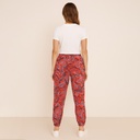 Pantalon Shosho Rosa Coral y Negro- S