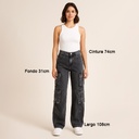 Cargo Jeans Zara Gray- 24