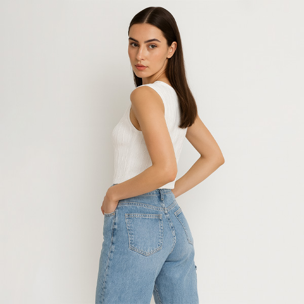 Pullover Forever21 Blanco- S