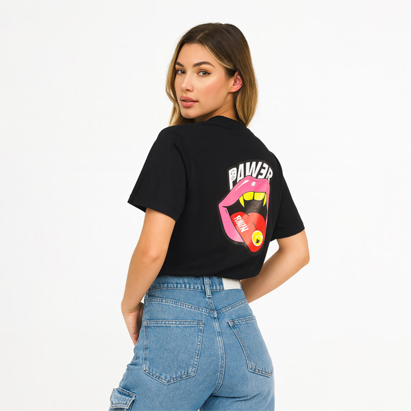Camiseta Pawer Padel Negro- S