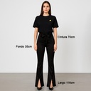 Pantalon La Sabbia Negro Satinado- S