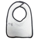 Babero Chick Pea Gris Claro y Gris Oscuro