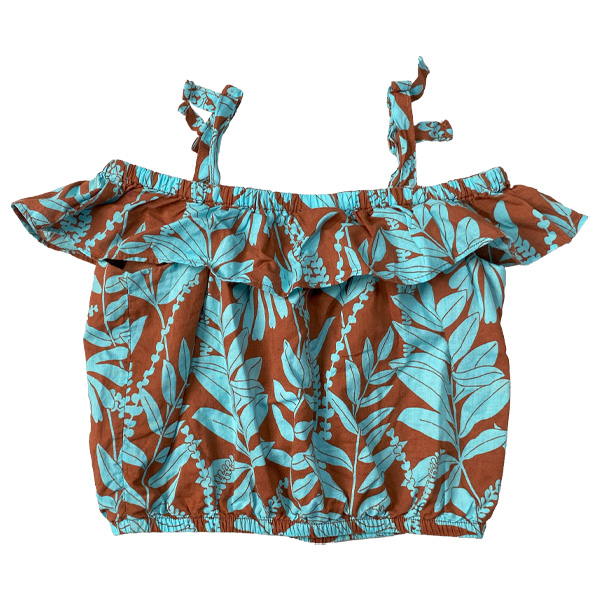 Blusa Janie&Jack Azul y Marron- 2