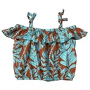 Blusa Janie&Jack Azul y Marron- 2