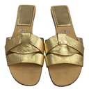 Sandalias Flats Zara Dorado- 38