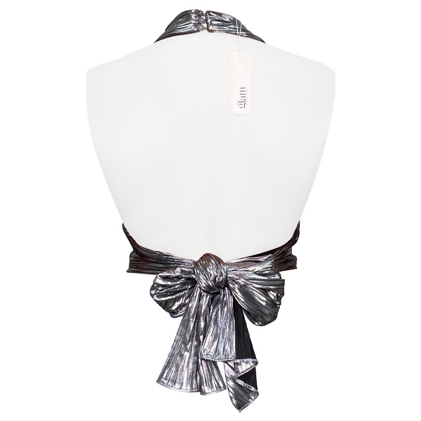 Blusa Glam Plateado- M