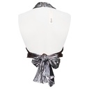 Blusa Glam Plateado- M