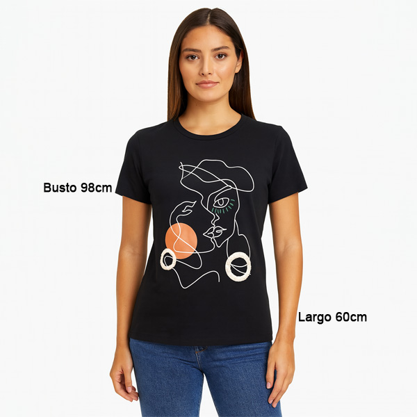 Blusa Over Apparel Negro- M