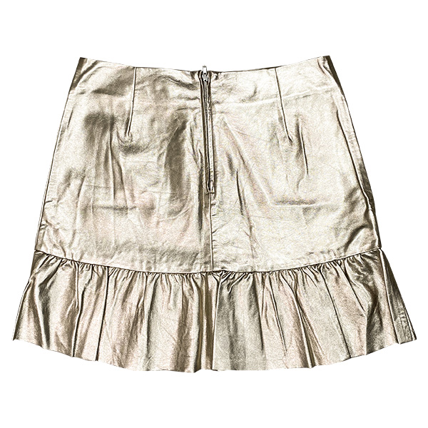 Falda Stradivarius Dorada- 8