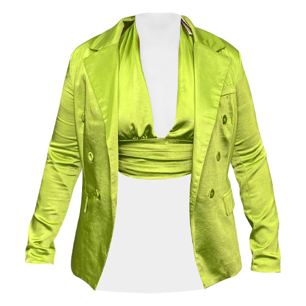 Conjunto Patystell Verde Satinado- S