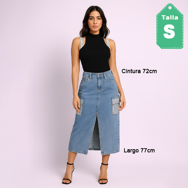 Falda Kiwi Prelavado