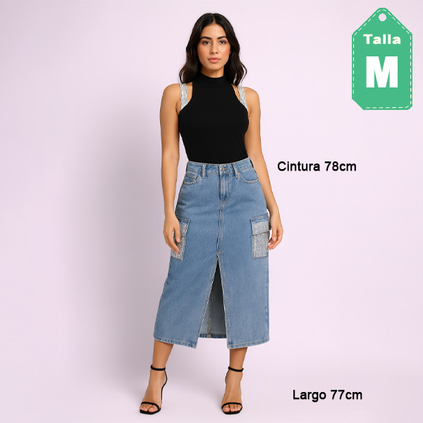 Falda Kiwi Prelavado