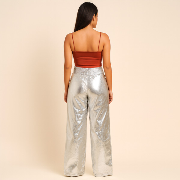 Pantalon Fancy Collection Plateado