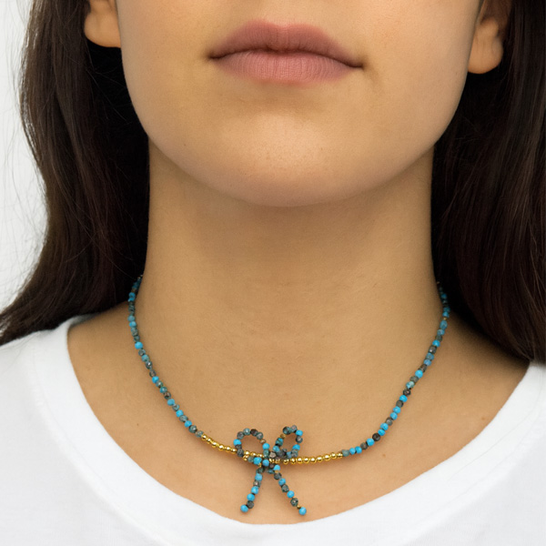 Collar de Pedreria y Balines Diseños Variados