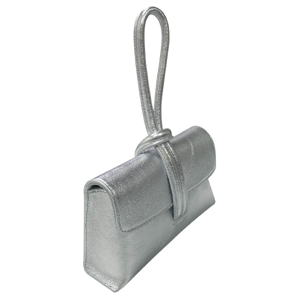 Cartera de Mano Plateado