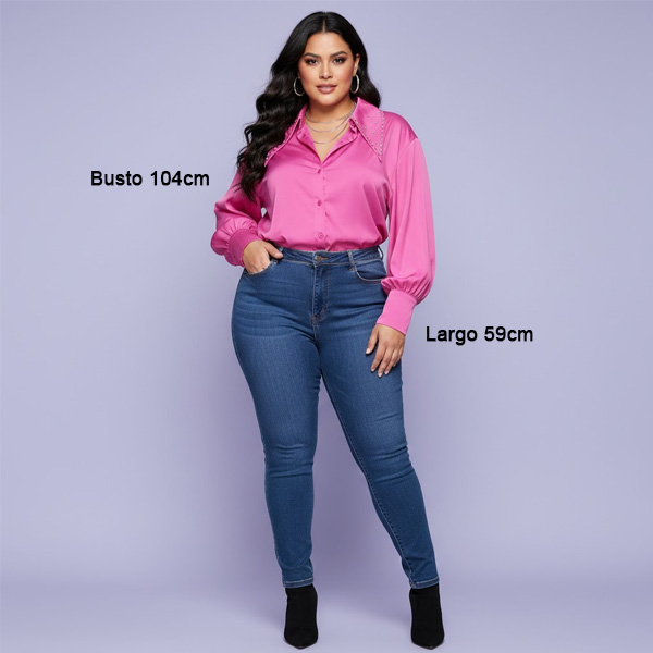Camisa Rosa Barbie- L