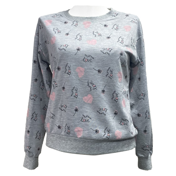 Sweater For Sel Gris y Rosado- M 