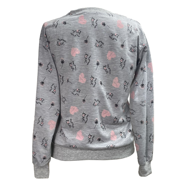 Sweater For Sel Gris y Rosado- M 