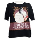 Blusa Zara Disney Villans Negro- S