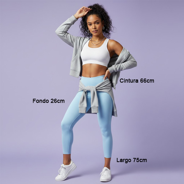 Leggins Jockey Azul Claro- S