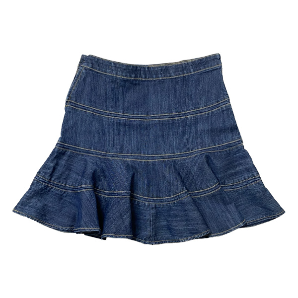 Falda Blanco Jeans- XL