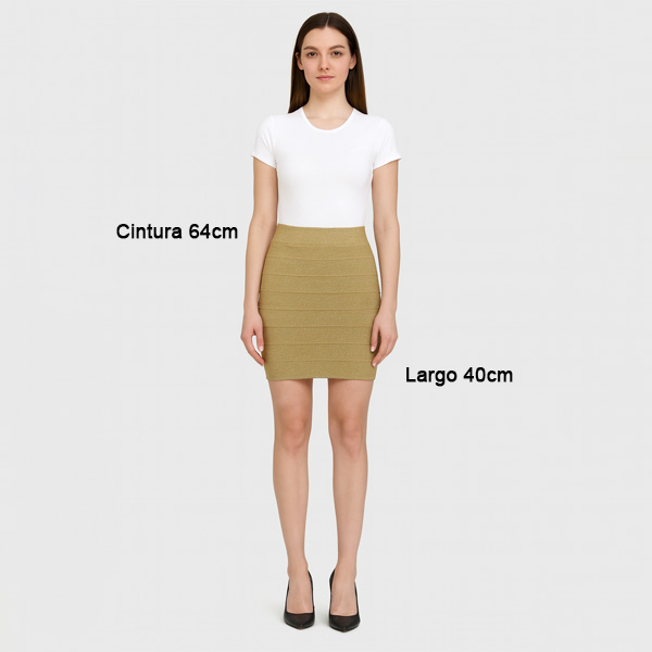 Falda Dorada- M