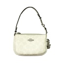 Cartera de Mano Coach Blanco y Beige