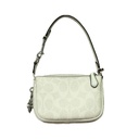Cartera de Mano Coach Blanco y Beige