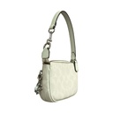 Cartera de Mano Coach Blanco y Beige