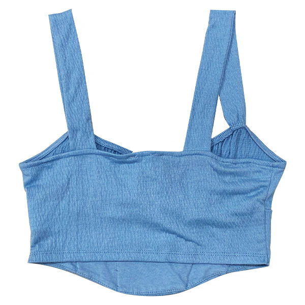 Crop Top Cotton.On Azul Claro- XS