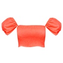 Crop Top Ela Coral Neon- M