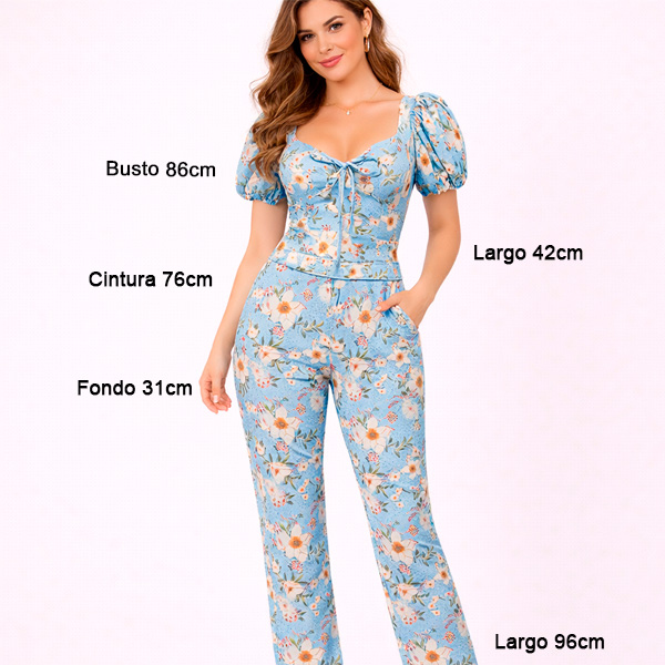 Conjunto Ela Celeste- M 