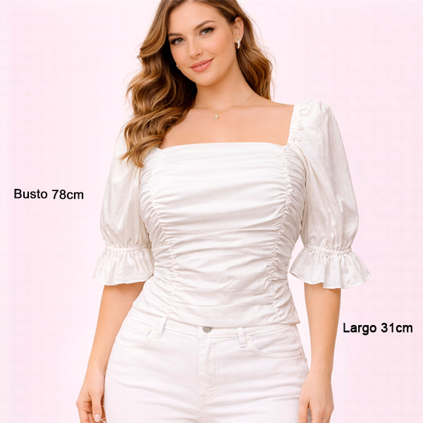 Blusa Ela Blanco- S