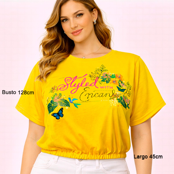 Blusa Encanto Studio F Amarillo- L