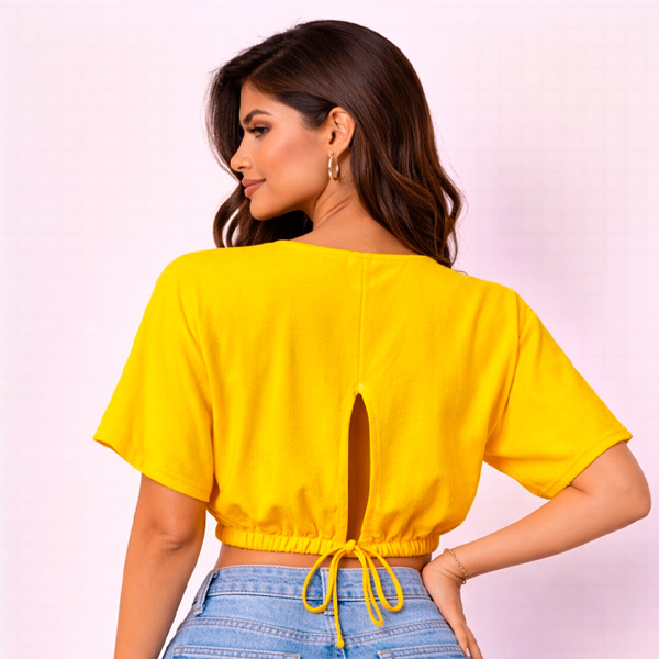 Blusa Encanto Studio F Amarillo- L
