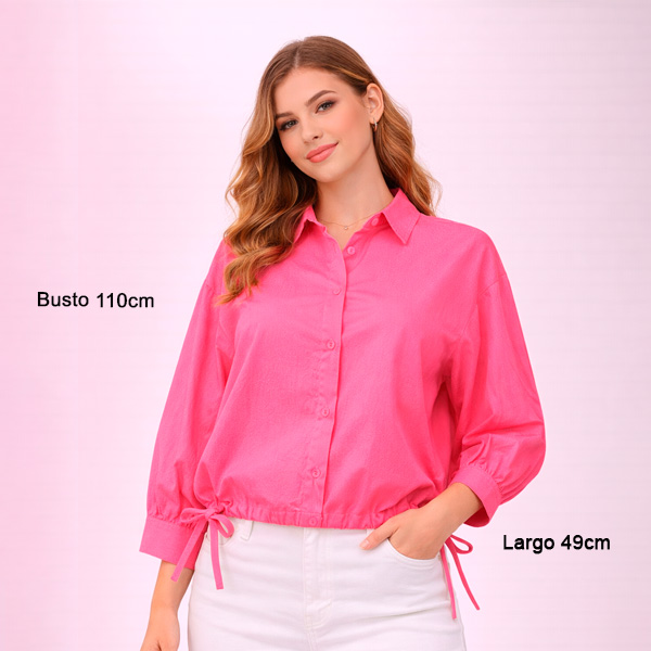 Camisa Ela Rosado- XS