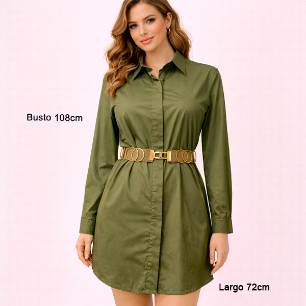 Camisero Studio F Verde Oliva- XS