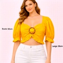 Crop Top Studio F Mostaza- S