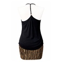 Vestido StudioF Negro y Dorado- M