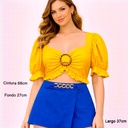 Falda Short Ela Azul Rey- S