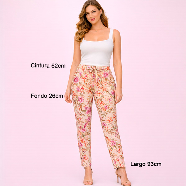 Pantalon Ela Floral- XS