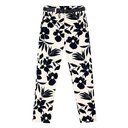 Pantalon Studio F Blanco Hueso y Negro- XS