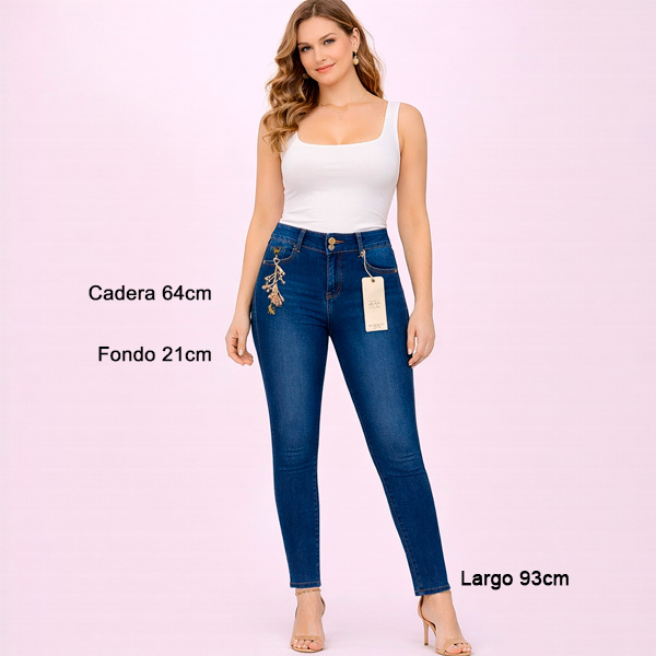 Jeans Studio F Azul Prelavado- 22