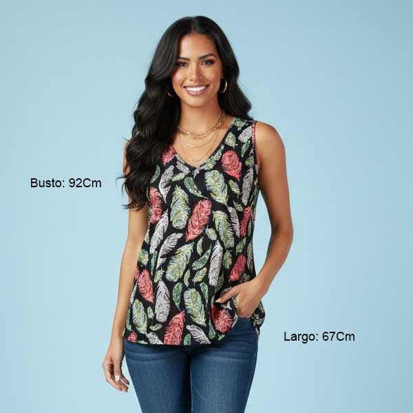 Blusa Famosa Estampado- M